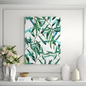 'Bamboo Forest' Graphic Art Print on Glass