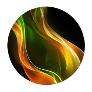 'Emerald Flame' Graphic Art on Paper
